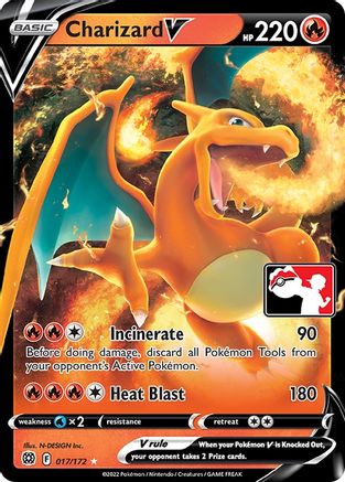 Charizard V (Prize Pack Series 2) 017  - Holofoil Prize Pack Series Cards - Ultra Rare