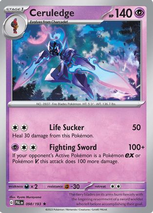 Ceruledge 098/193  - Holofoil SV02 Paldea Evolved - Rare