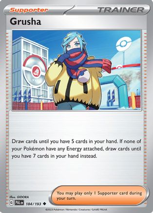 Grusha 184/193  - Reverse Holofoil SV02 Paldea Evolved - Uncommon