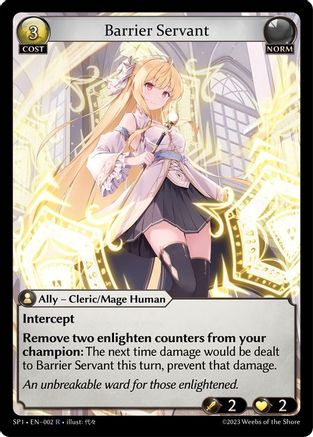 Barrier Servant (002) - Supporter Pack 1 Foil