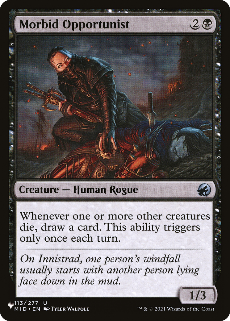 Morbid Opportunist (LIST-MID-113) - The List