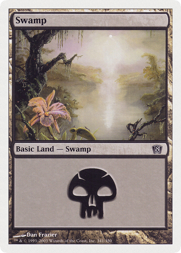 Swamp (8ED-341★) - 8th Edition