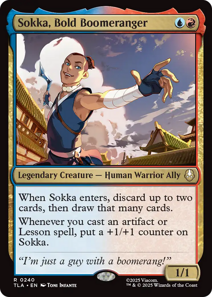 Sokka, Bold Boomeranger (TLA-240) - Avatar: The Last Airbender Foil