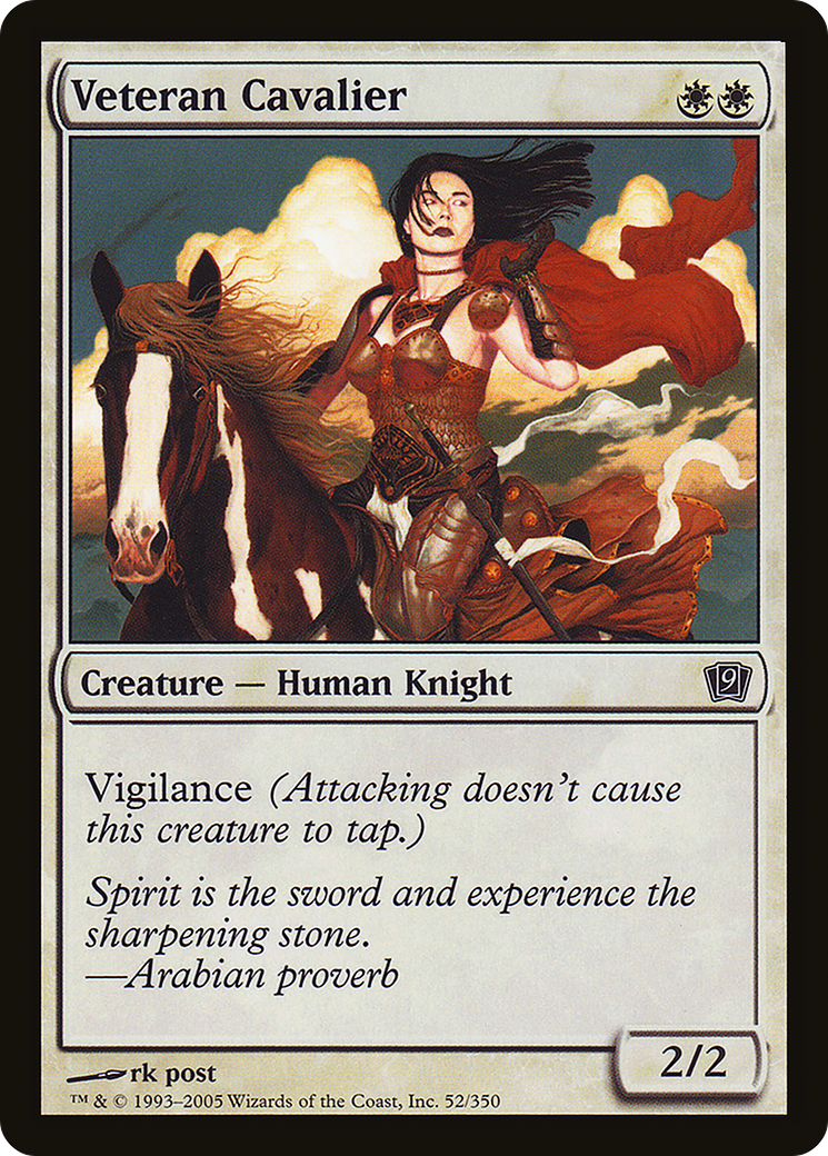 Veteran Cavalier (9ED-52★) - 9th Edition Foil