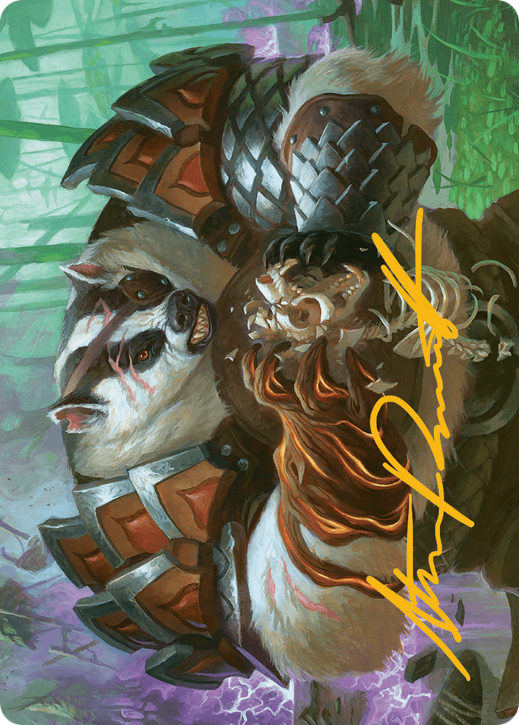 Hugs, Grisly Guardian // Hugs, Grisly Guardian (ABLB-027) - Bloomburrow Art Series (Borderless) Foil