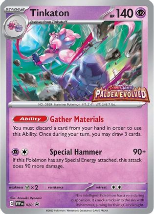 Tinkaton (Prerelease) 020  - Holofoil SV Scarlet & Violet Promo Cards - Promo
