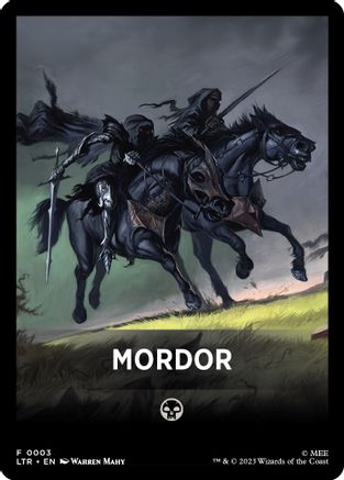 Mordor Theme Card (LTR-003) - The Lord of the Rings: Tales of Middle-earth
