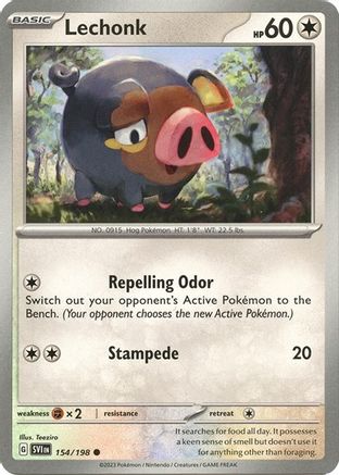 Lechonk (Holo) 154/198  - Holofoil Deck Exclusives - Promo
