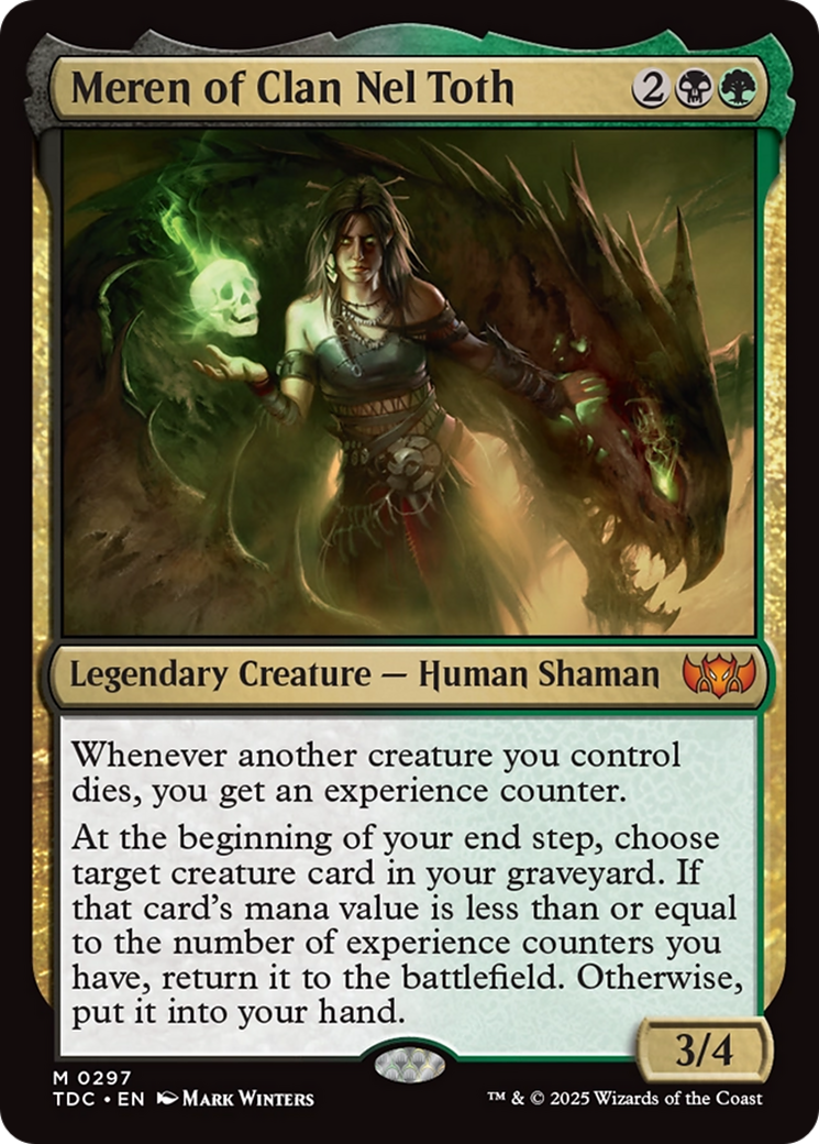 Meren of Clan Nel Toth (TDC-297) - Commander: Tarkir: Dragonstorm