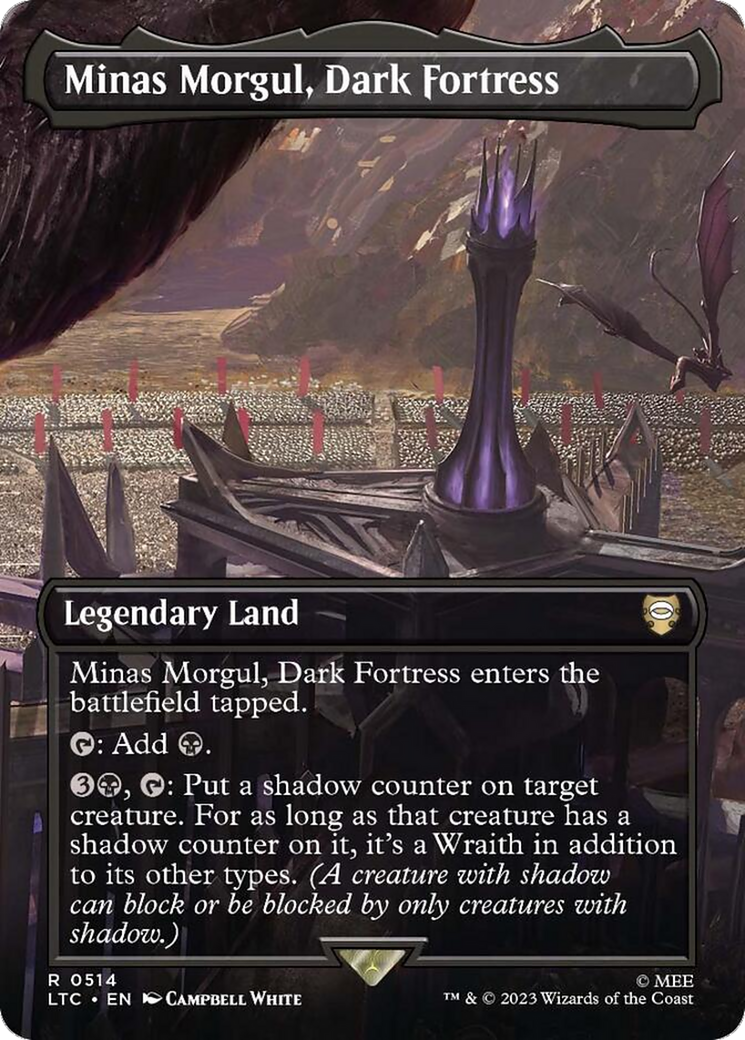 Minas Morgul, Dark Fortress (Borderless) (LTC-514) - Tales of Middle-earth Commander (Borderless)