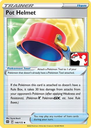 Pot Helmet 146/172  - Holofoil Prize Pack Series Cards - Uncommon