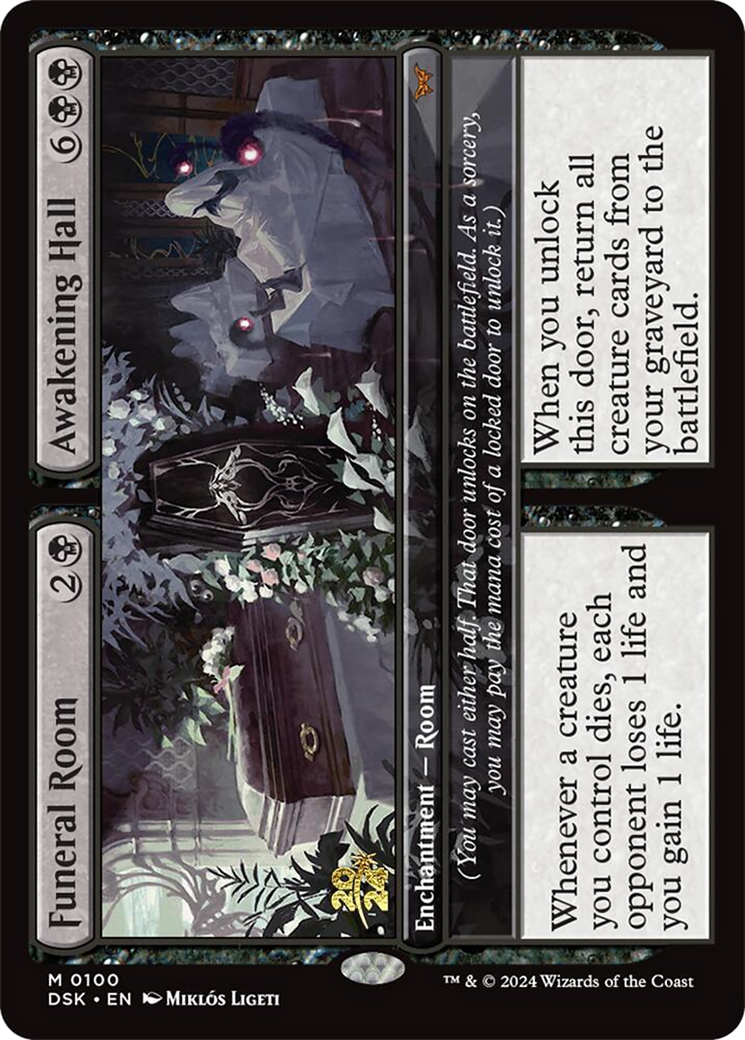 Funeral Room // Awakening Hall (PRE-100) - Duskmourn: House of Horror Promos Foil