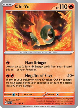 Chi-Yu 029/182  - Holofoil SV04 Paradox Rift - Rare