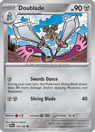 Doublade 133/182  SV04 Paradox Rift - Common