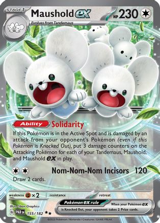 Maushold ex 155/182  - Holofoil SV04 Paradox Rift - Double Rare
