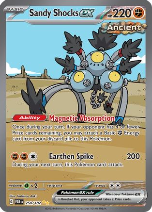 Sandy Shocks ex 250/182  - Holofoil SV04 Paradox Rift - Special Illustration Rare