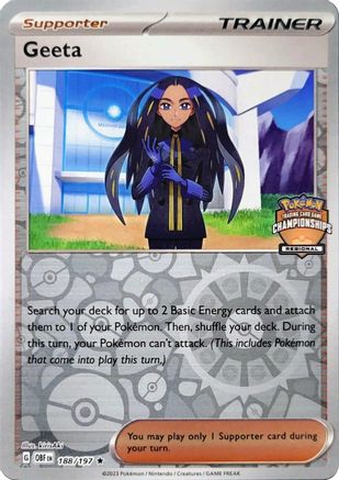 Geeta (Regional Championships) 188/197  - Reverse Holofoil League & Championship Cards - Promo