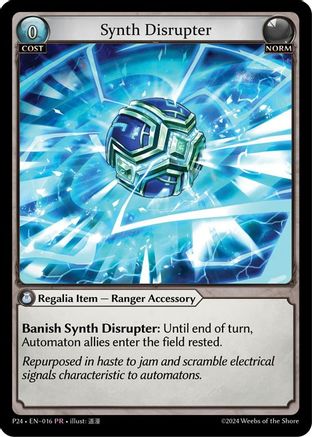 Synth Disrupter (016) - Promotional Cards Foil