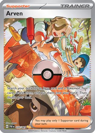 Arven 235/091  - Holofoil SV Paldean Fates - Special Illustration Rare