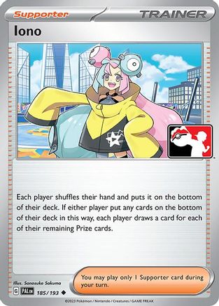 Iono 185/193  Prize Pack Series Cards - Uncommon