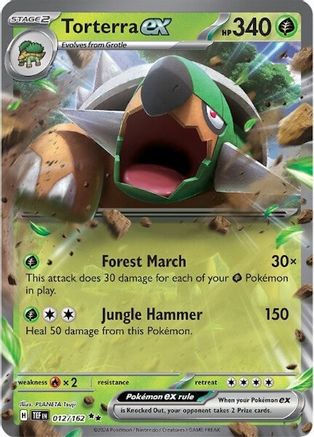 Torterra ex 012/162  - Holofoil SV05 Temporal Forces - Double Rare