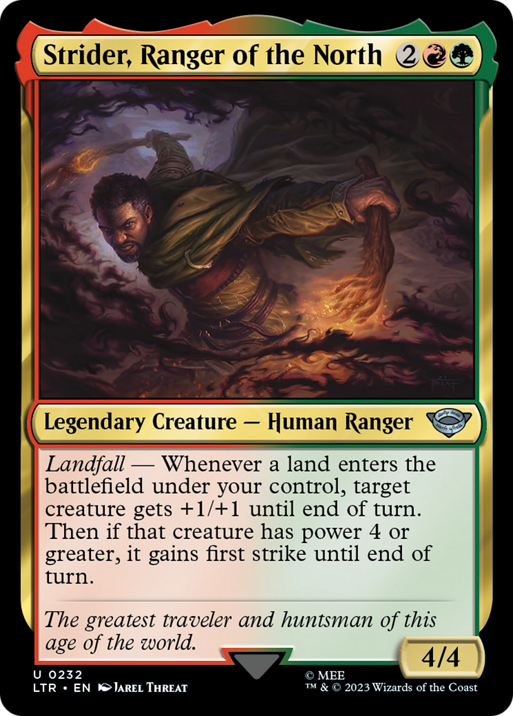 Strider, Ranger of the North (LTR-232) - The Lord of the Rings: Tales of Middle-earth Foil