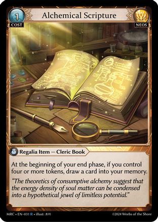 Alchemical Scripture (031) - Mercurial Heart Foil
