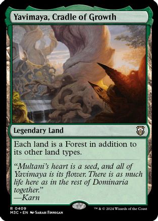 Yavimaya, Cradle of Growth (Ripple Foil) (M3C-409) - Modern Horizons 3 Commander Foil