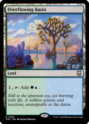 Overflowing Basin (Ripple Foil) (M3C-362) - Modern Horizons 3 Commander Foil