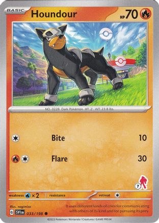 Houndour - Armarouge 7 033  Battle Academy 2024 - Common