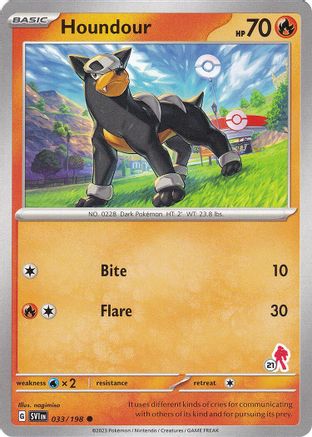 Houndour - Armarouge 21 033  Battle Academy 2024 - Common