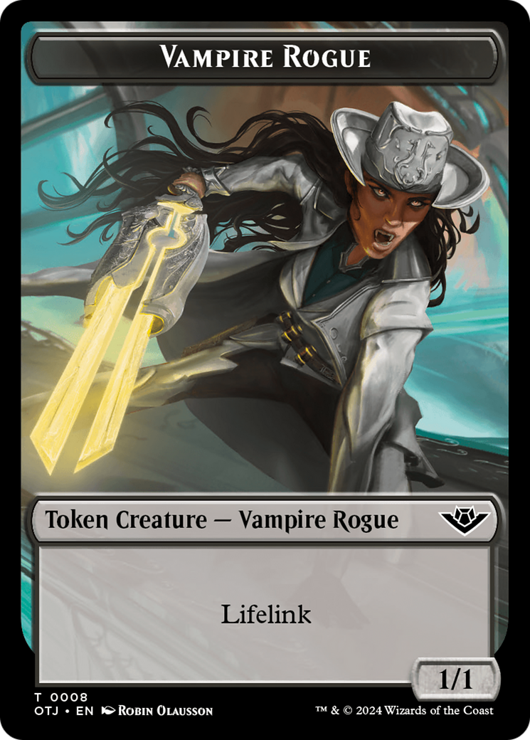 Vampire Rogue (TOTJ-008) - Outlaws of Thunder Junction Tokens