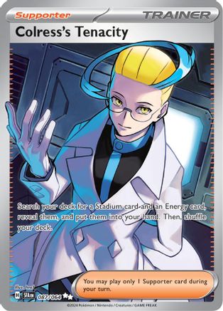 Colress's Tenacity 087/064  - Holofoil SV Shrouded Fable - Ultra Rare