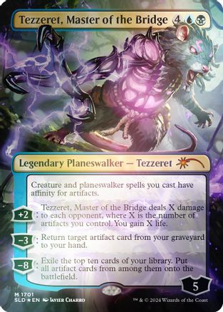 Tezzeret, Master of the Bridge (Rainbow Foil) (SLD-1701) - Secret Lair Drop Series Foil