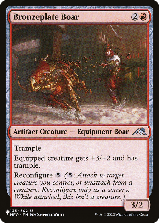 Bronzeplate Boar (LIST-NEO-135) - The List