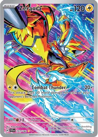 Zeraora 151/142  - Holofoil SV07 Stellar Crown - Illustration Rare