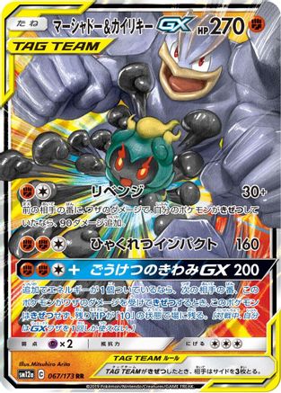 Marshadow & Machamp GX (067/173) - SM12a TAG TEAM GX Tag All Stars Holofoil