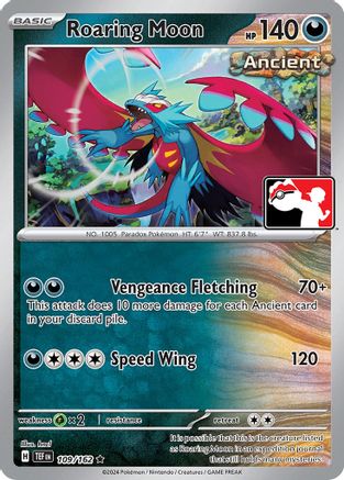 Roaring Moon 109/162  - Holofoil Prize Pack Series Cards - Rare