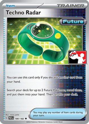 Techno Radar 180/182  - Holofoil Prize Pack Series Cards - Uncommon