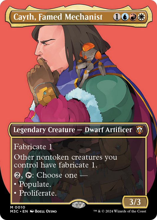 Cayth, Famed Mechanist (Borderless) (M3C-010) - Modern Horizons 3 Commander