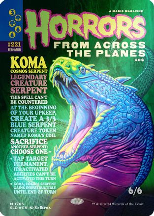 Koma, Cosmos Serpent (Rainbow Foil) (SLD-1765) - Secret Lair Drop Series Foil
