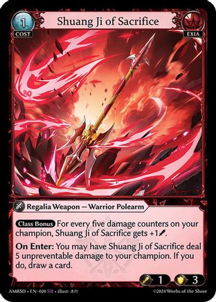 Shuang Ji of Sacrifice (020) - Mortal Ambition Starter Decks
