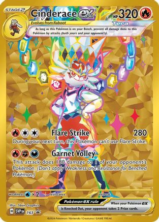 Cinderace ex 163  - Holofoil SV Scarlet & Violet Promo Cards - Promo