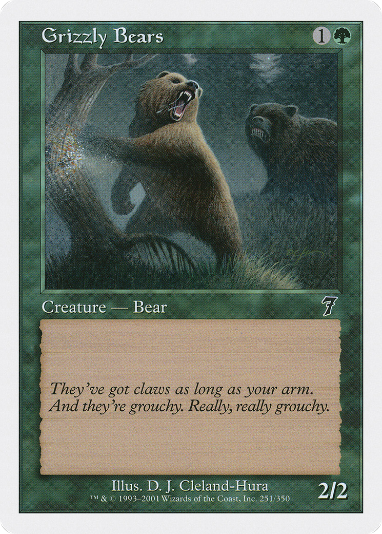 Grizzly Bears (7ED-251) - 7th Edition Foil