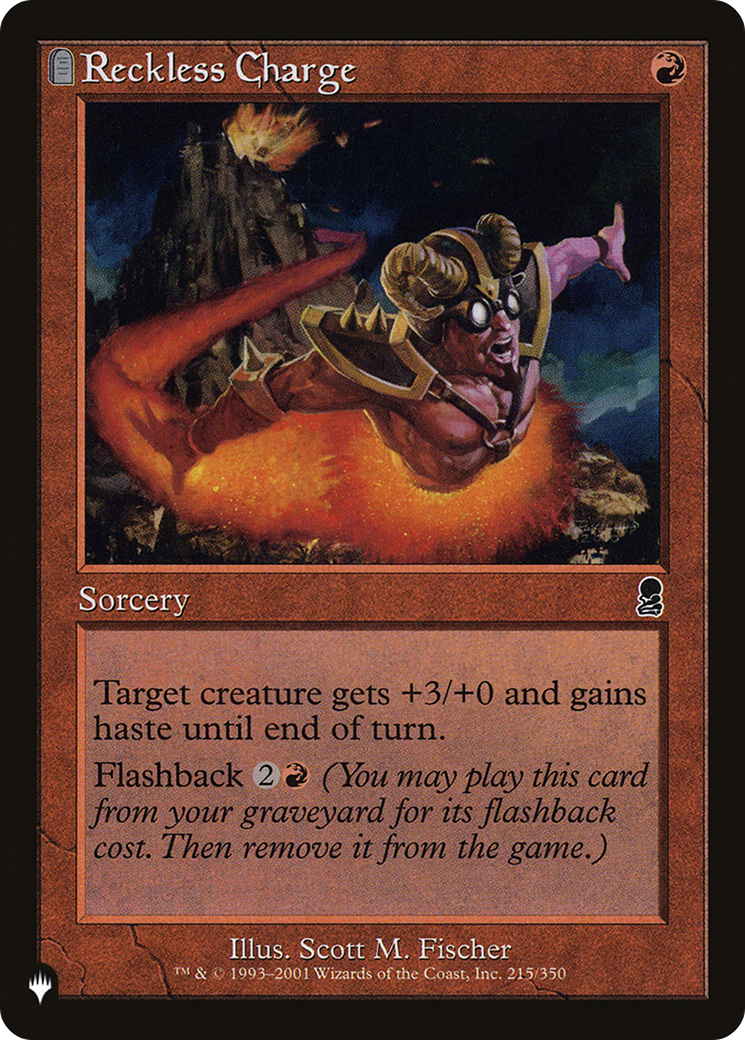 Reckless Charge (LIST-ODY-215) - The List: (tombstone)