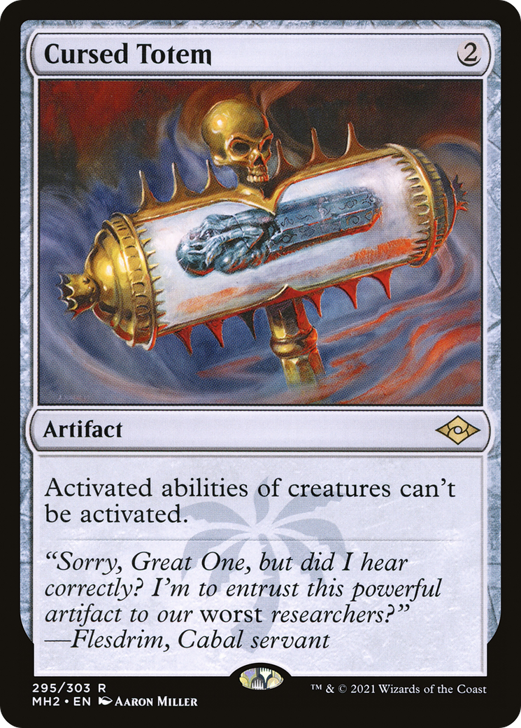 Cursed Totem (MH2-295) - Modern Horizons 2 Foil