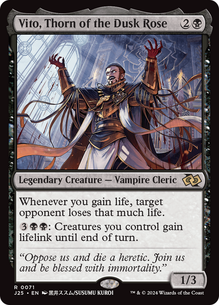 Vito, Thorn of the Dusk Rose (Anime) (J25-071) - Foundations Jumpstart