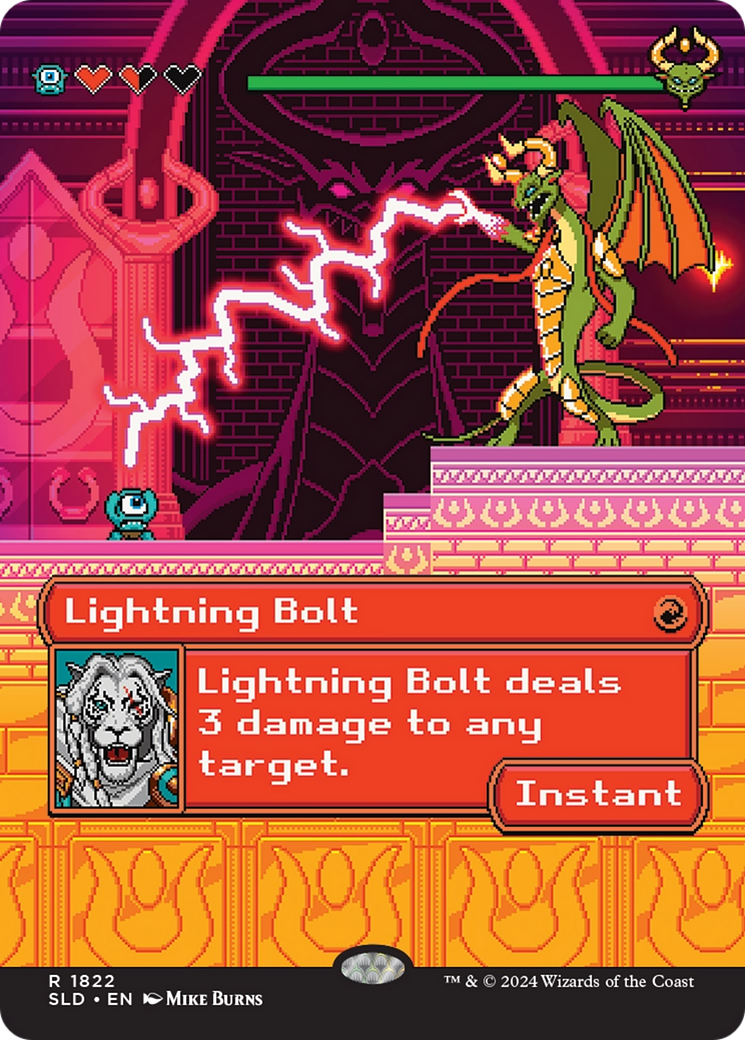 Lightning Bolt (1822) (SLD-1822) - Secret Lair Drop (Borderless)