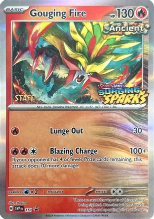 Gouging Fire (Staff) 151  - Holofoil SV Scarlet & Violet Promo Cards - Promo