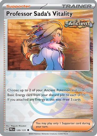 Professor Sada's Vitality (Poke Ball Pattern) 120/131  - Holofoil SV Prismatic Evolutions - Uncommon